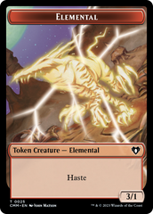 Thopter // Elemental (0025) Double-Sided Token [Commander Masters Tokens] | North of Exile Games