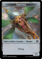 Thopter // Elemental (0025) Double-Sided Token [Commander Masters Tokens] | North of Exile Games