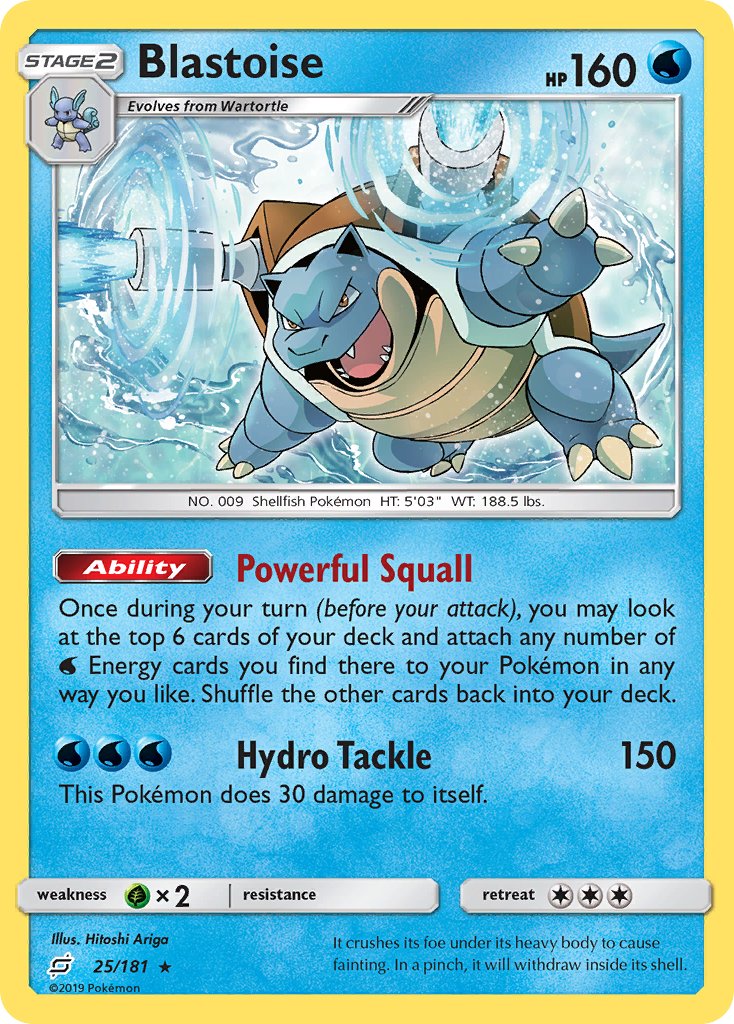 Blastoise (25/181) (Theme Deck Exclusive) [Sun & Moon: Team Up] | North of Exile Games