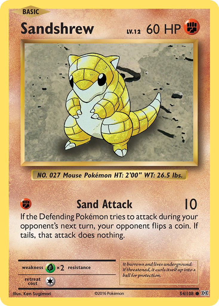 Sandshrew (54/108) [XY: Evolutions] | North of Exile Games
