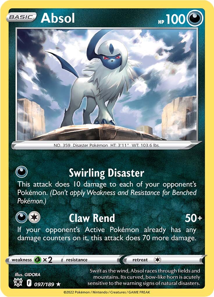 Absol (097/189) (Theme Deck Exclusive) [Sword & Shield: Astral Radiance] | North of Exile Games