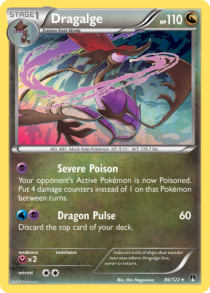 Dragalge (86/122) [XY: BREAKpoint] | North of Exile Games