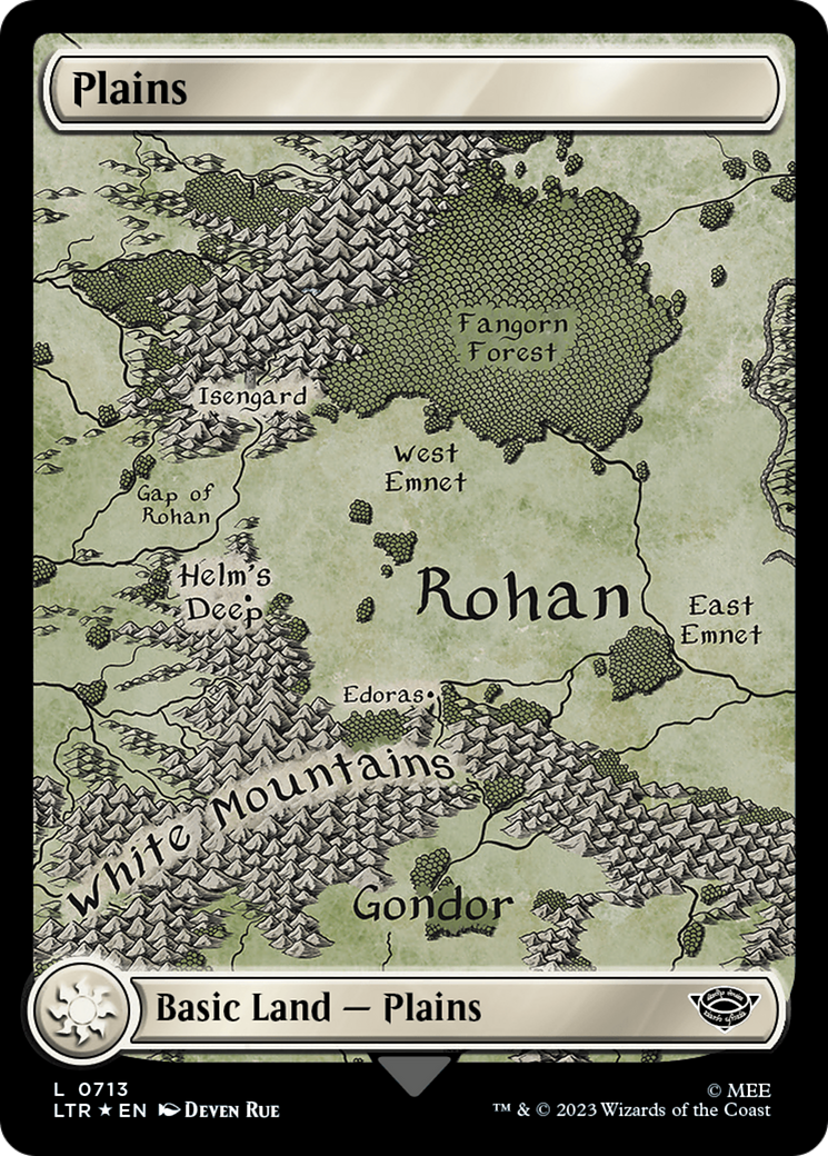 Plains (0713) (Surge Foil) [The Lord of the Rings: Tales of Middle-Earth] | North of Exile Games