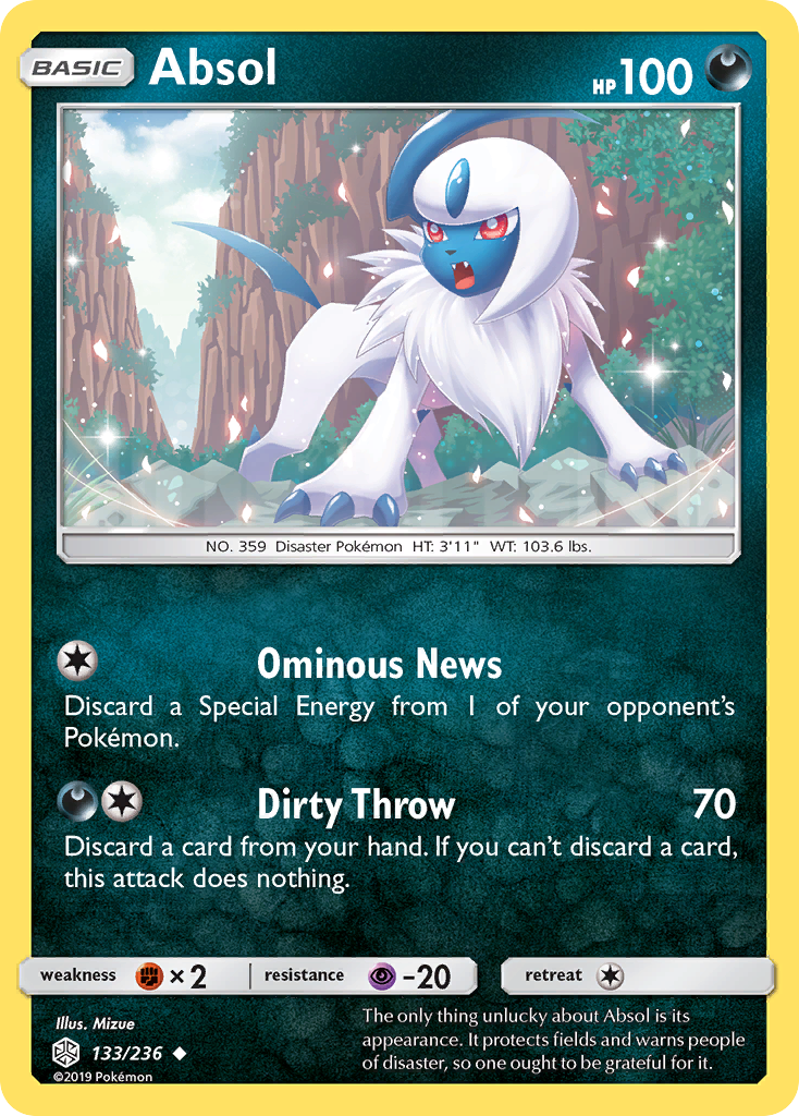 Absol (133/236) [Sun & Moon: Cosmic Eclipse] | North of Exile Games