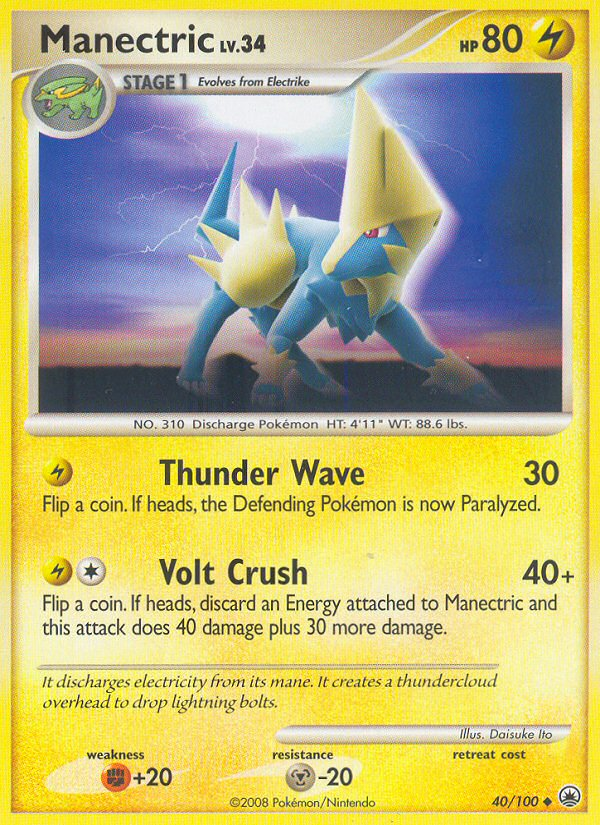 Manectric (40/100) [Diamond & Pearl: Majestic Dawn] | North of Exile Games