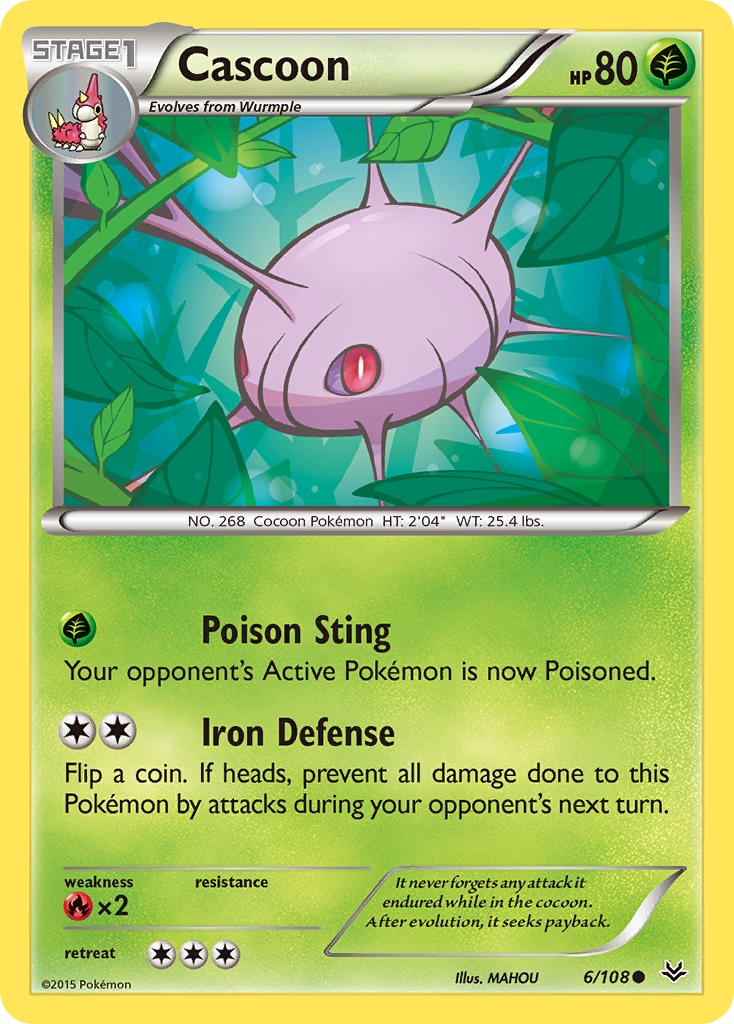 Cascoon (6/108) [XY: Roaring Skies] | North of Exile Games