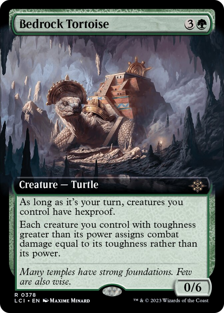 Bedrock Tortoise (Extended Art) [The Lost Caverns of Ixalan] | North of Exile Games
