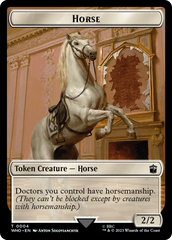 Horse // Clue (0022) Double-Sided Token [Doctor Who Tokens] | North of Exile Games