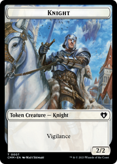 Human Soldier // Knight Double-Sided Token [Commander Masters Tokens] | North of Exile Games