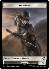 Treasure (0019) // Warrior Double-Sided Token [Fallout Tokens] | North of Exile Games
