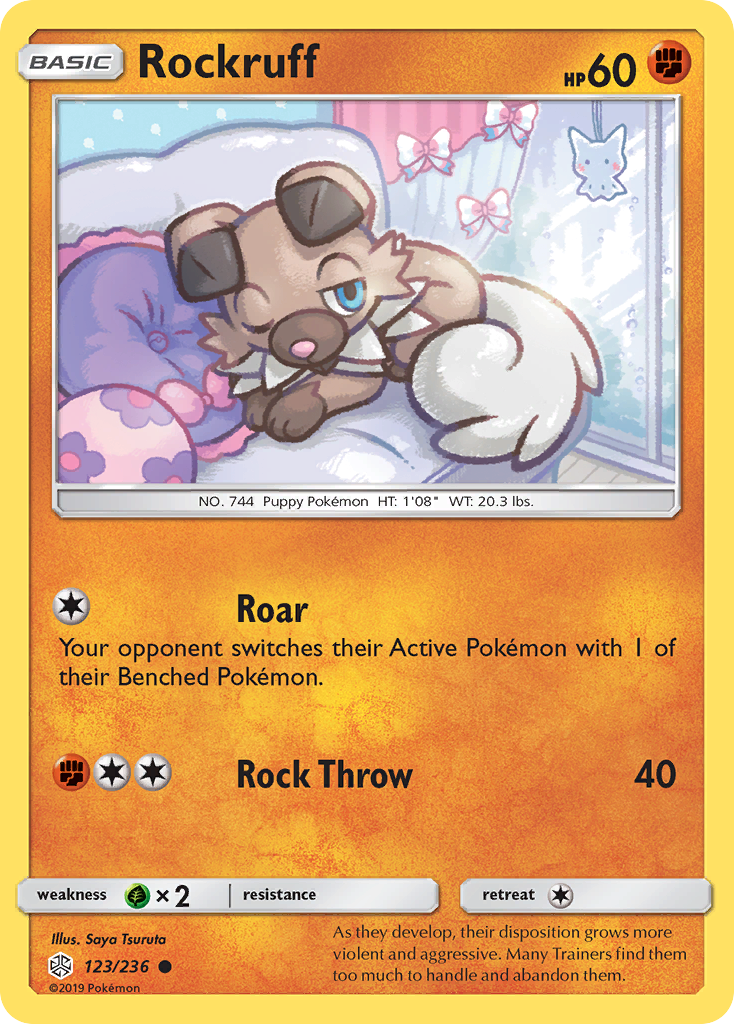 Rockruff (123/236) [Sun & Moon: Cosmic Eclipse] | North of Exile Games
