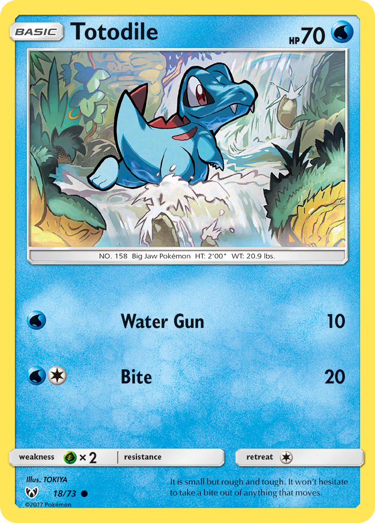 Totodile (18/73) [Sun & Moon: Shining Legends] | North of Exile Games