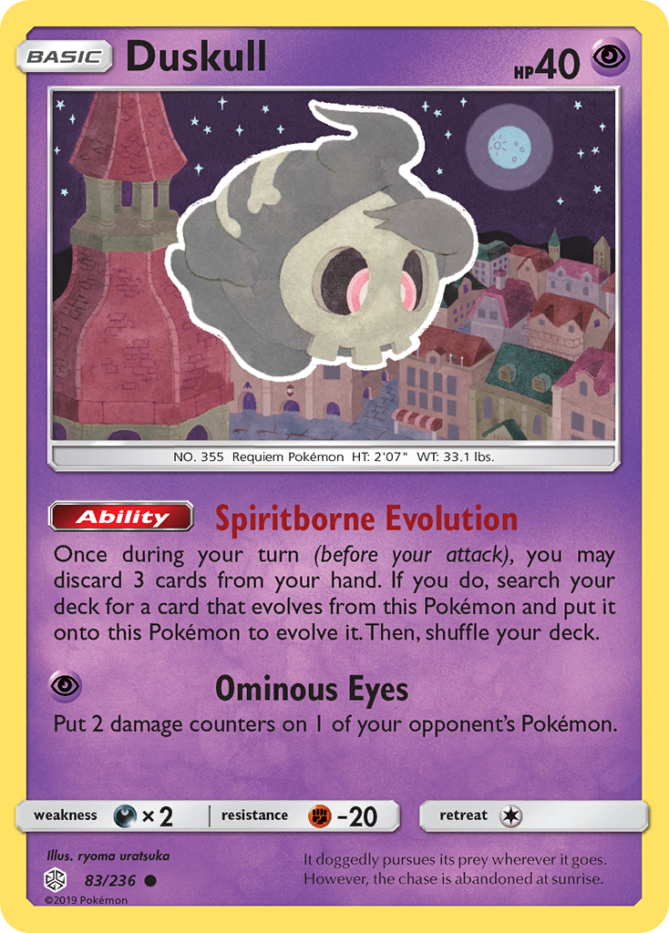 Duskull (83/236) [Sun & Moon: Cosmic Eclipse] | North of Exile Games