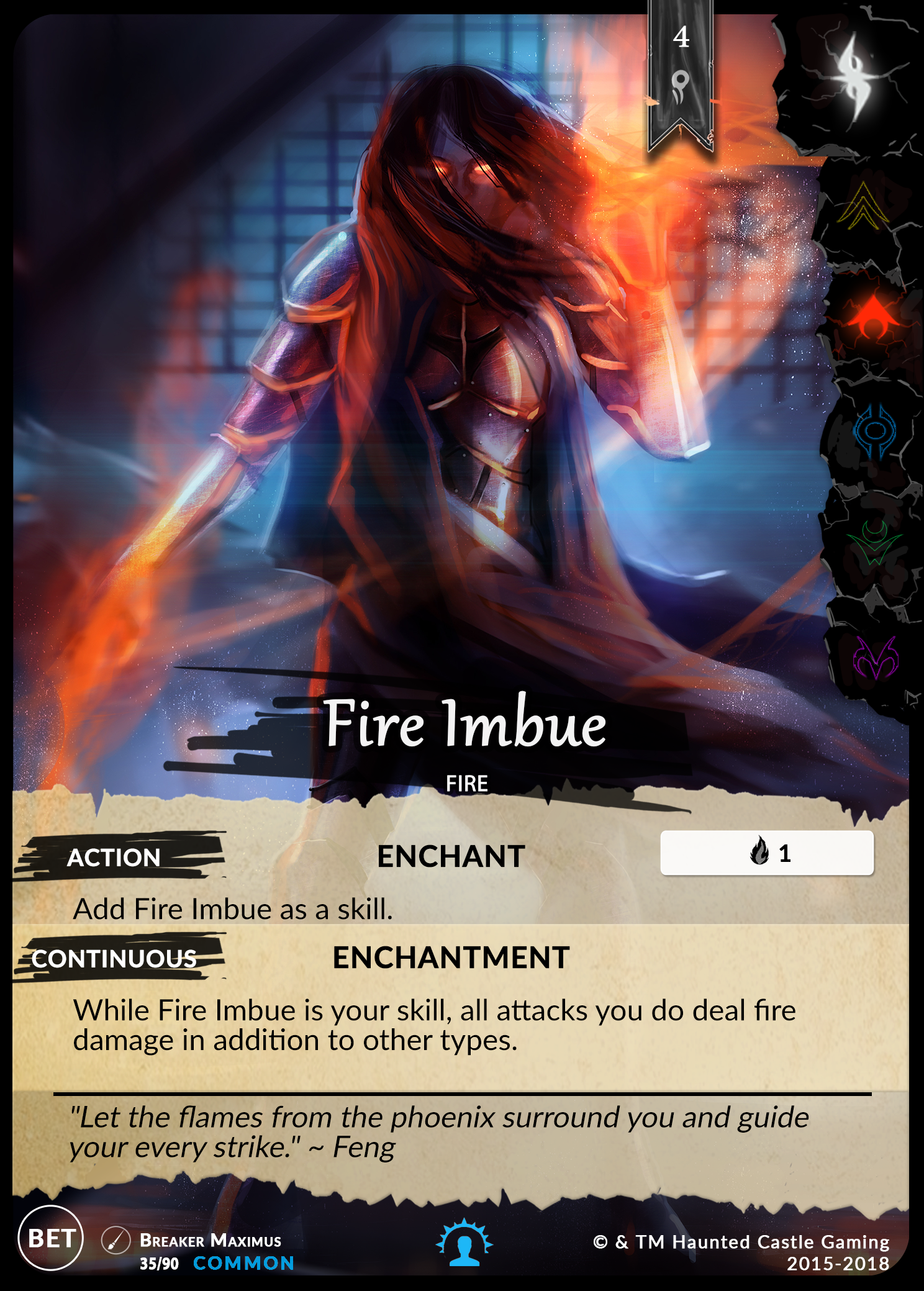 Fire Imbue (Beta, 35/90) | North of Exile Games