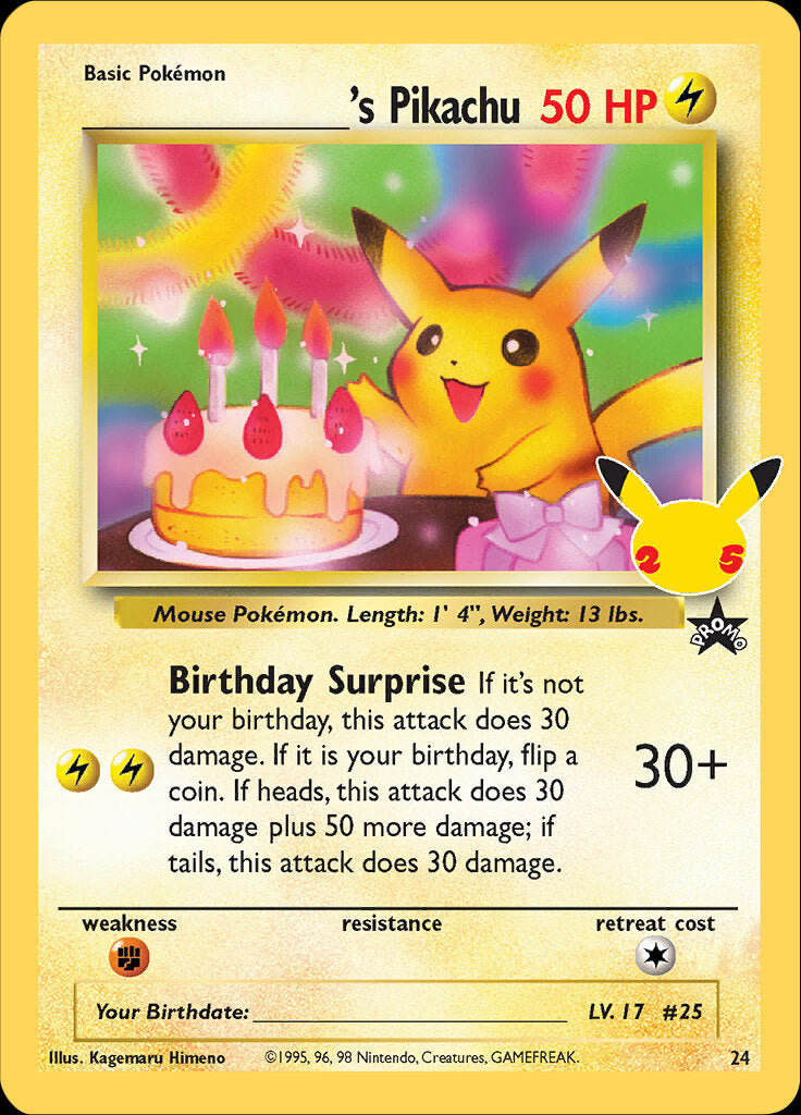 _____'s Pikachu (24) [Celebrations: 25th Anniversary - Classic Collection] | North of Exile Games