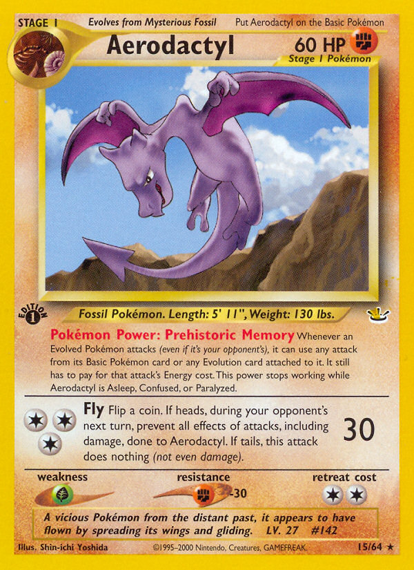 Aerodactyl (15/64) [Neo Revelation 1st Edition] | North of Exile Games