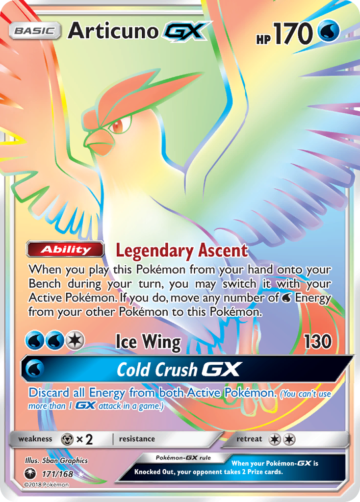 Articuno GX (171/168) [Sun & Moon: Celestial Storm] | North of Exile Games