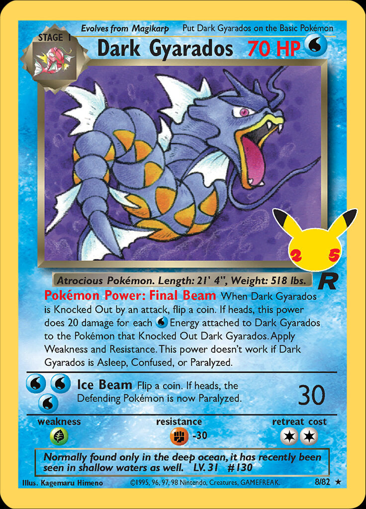 Dark Gyarados (8/82) [Celebrations: 25th Anniversary - Classic Collection] | North of Exile Games