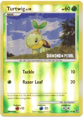 Turtwig (103/130) [Burger King Promos: 2008 Collection] | North of Exile Games