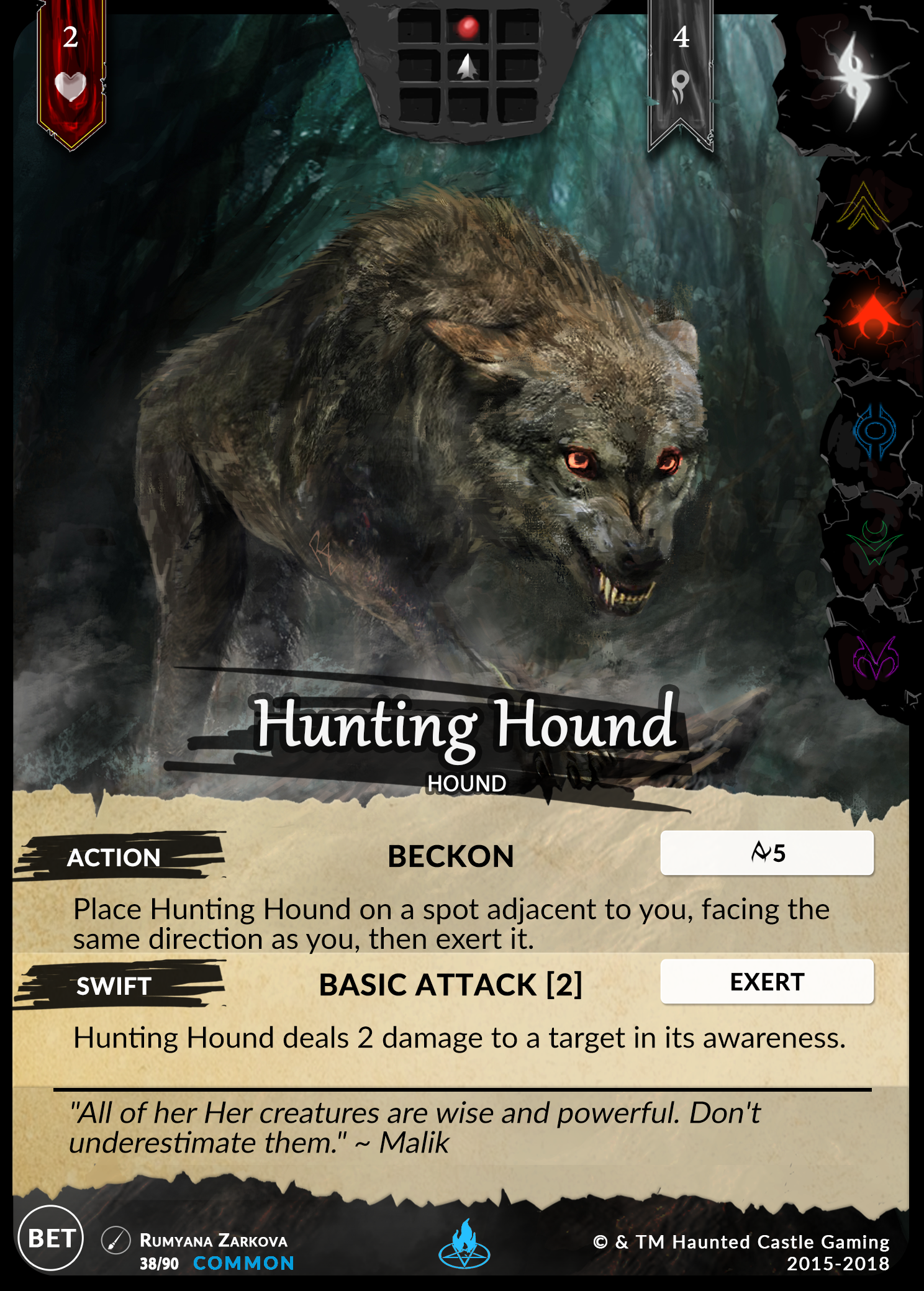 Hunting Hound (Beta, 38/90) | North of Exile Games