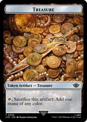 Treasure // Food (0023) Double-Sided Token (Surge Foil) [The Lord of the Rings: Tales of Middle-Earth Tokens] | North of Exile Games