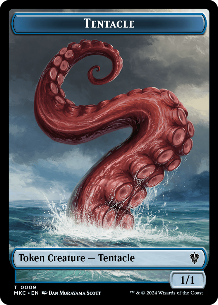 Tentacle // Koma's Coil Double-Sided Token [Murders at Karlov Manor Commander Tokens] | North of Exile Games