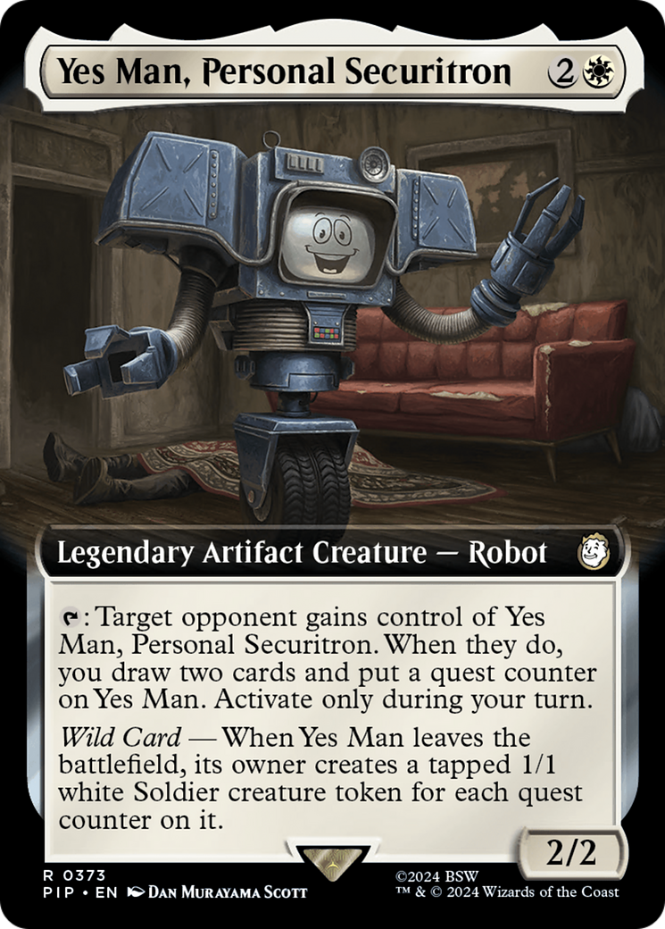 Yes Man, Personal Securitron (Extended Art) [Fallout] | North of Exile Games
