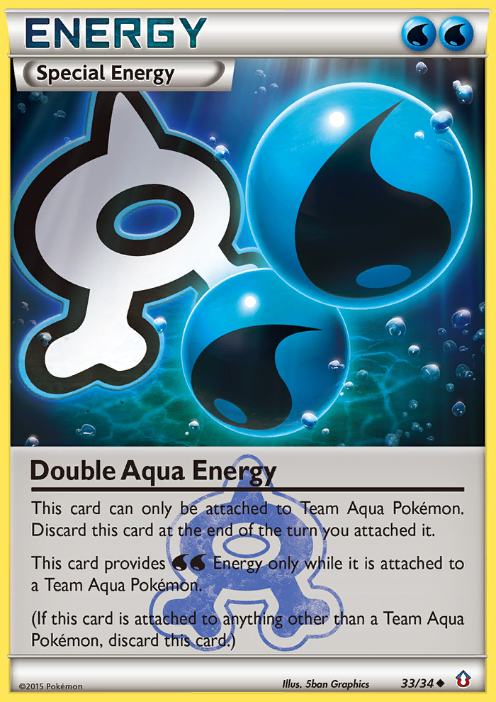 Double Aqua Energy (33/34) [XY: Double Crisis] | North of Exile Games