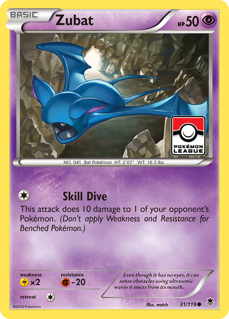 Zubat (31/119) [XY: Phantom Forces] | North of Exile Games