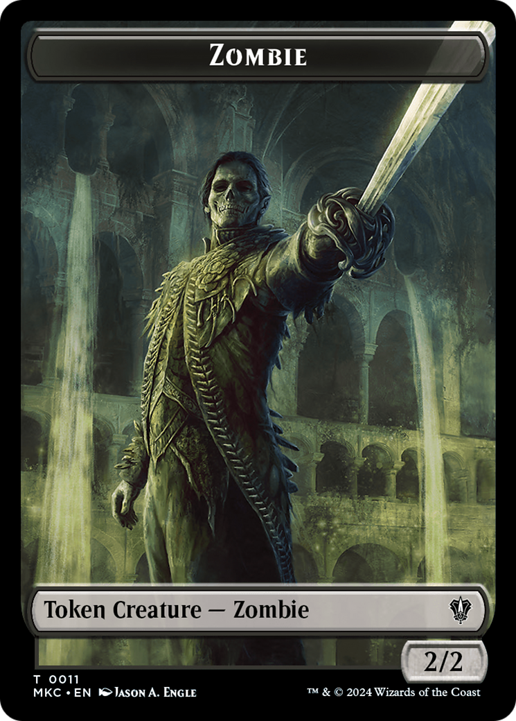 Copy // Zombie Double-Sided Token [Murders at Karlov Manor Commander Tokens] | North of Exile Games
