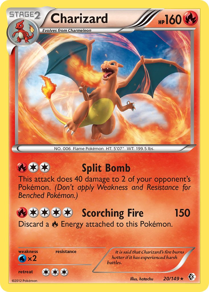 Charizard (20/149) (Cosmos Holo) (Blister Exclusive) [Black & White: Boundaries Crossed] | North of Exile Games