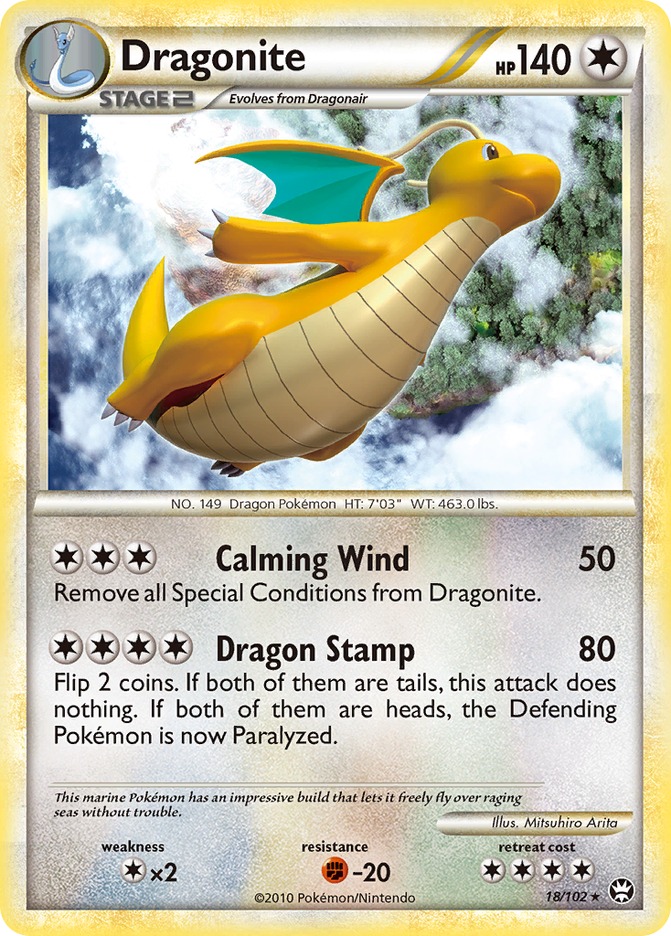 Dragonite (18/102) [HeartGold & SoulSilver: Triumphant] | North of Exile Games