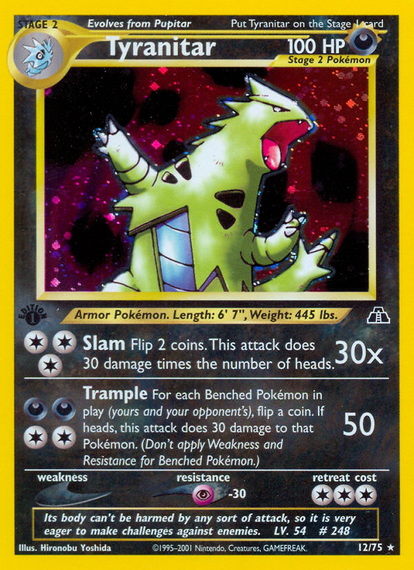 Tyranitar (12/75) [Neo Discovery 1st Edition] | North of Exile Games