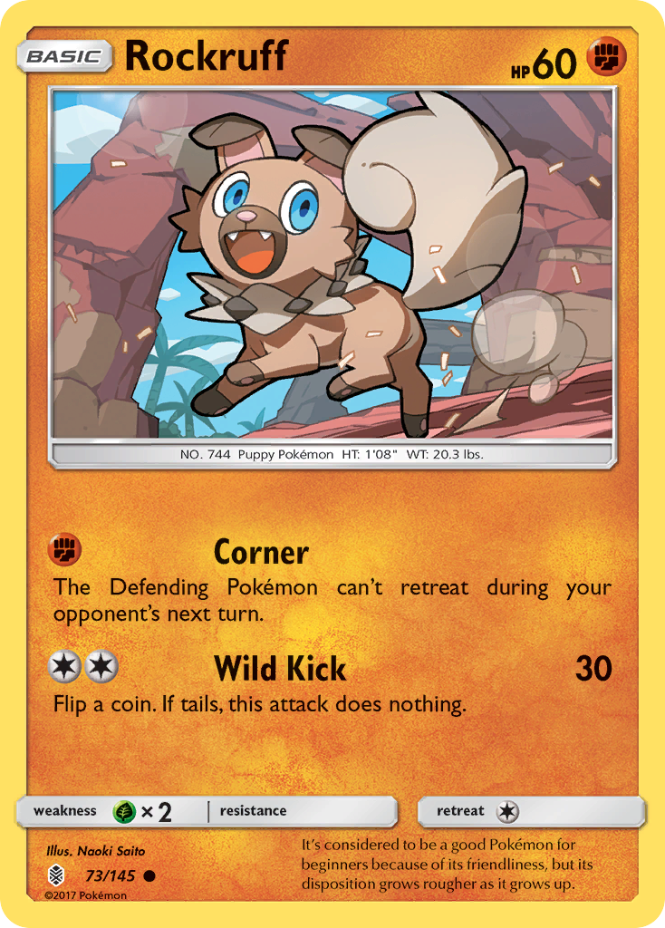 Rockruff (73/145) [Sun & Moon: Guardians Rising] | North of Exile Games