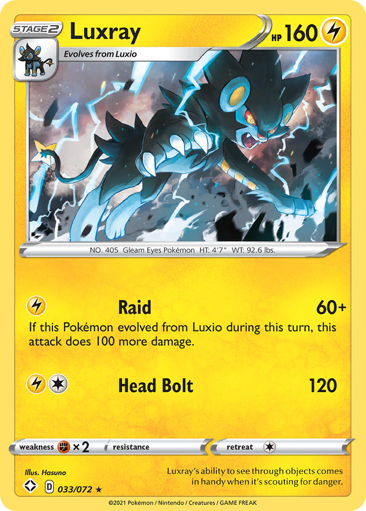 Luxray (033/072) [Sword & Shield: Shining Fates] | North of Exile Games