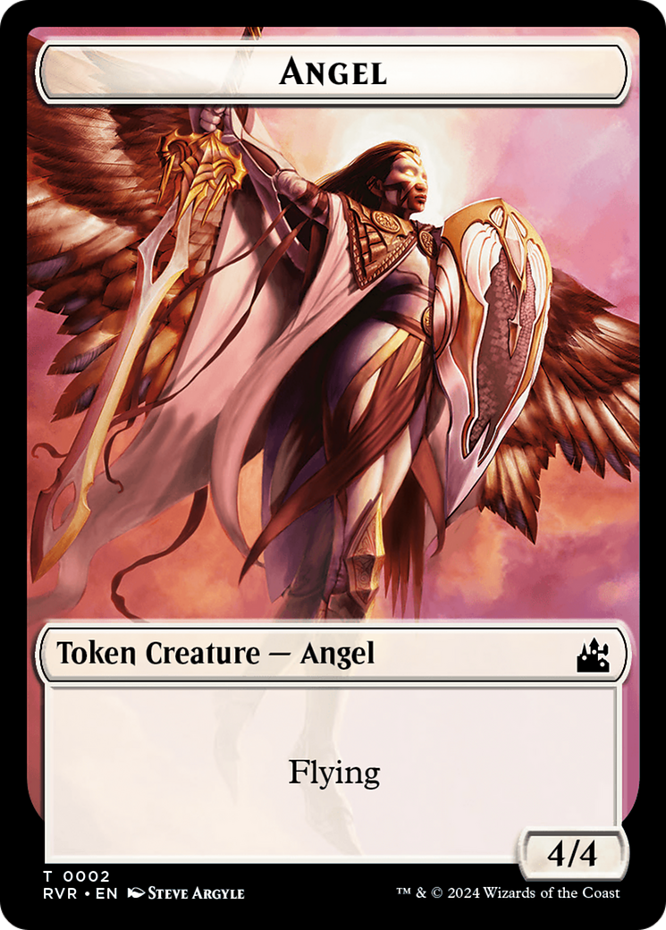 Angel Token (0002) [Ravnica Remastered Tokens] | North of Exile Games