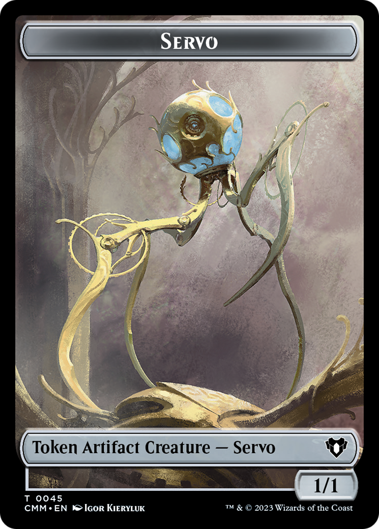 Servo // Elf Druid Double-Sided Token [Commander Masters Tokens] | North of Exile Games