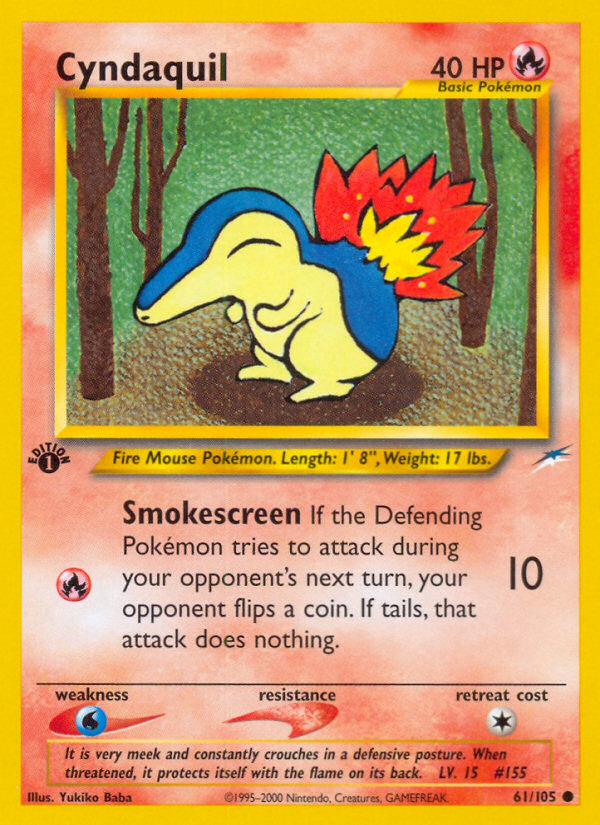 Cyndaquil (61/105) [Neo Destiny 1st Edition] | North of Exile Games