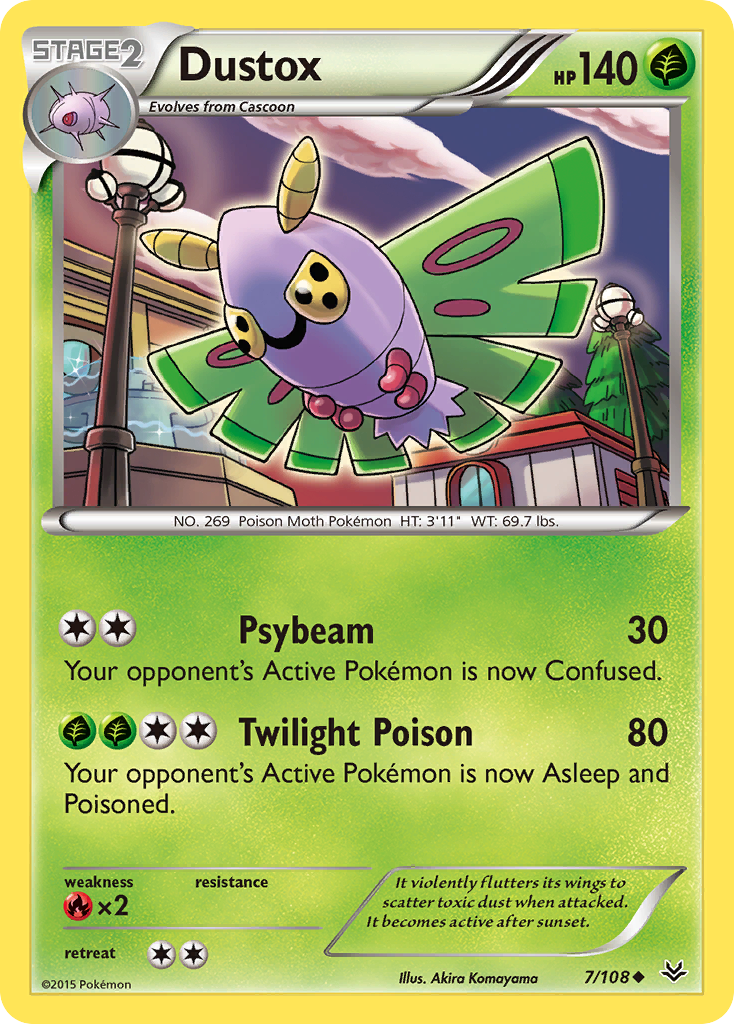 Dustox (7/108) [XY: Roaring Skies] | North of Exile Games