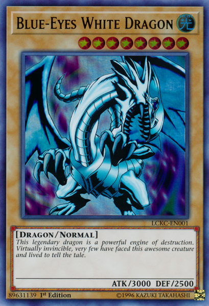 Blue-Eyes White Dragon (Version 1) [LCKC-EN001] Ultra Rare | North of Exile Games
