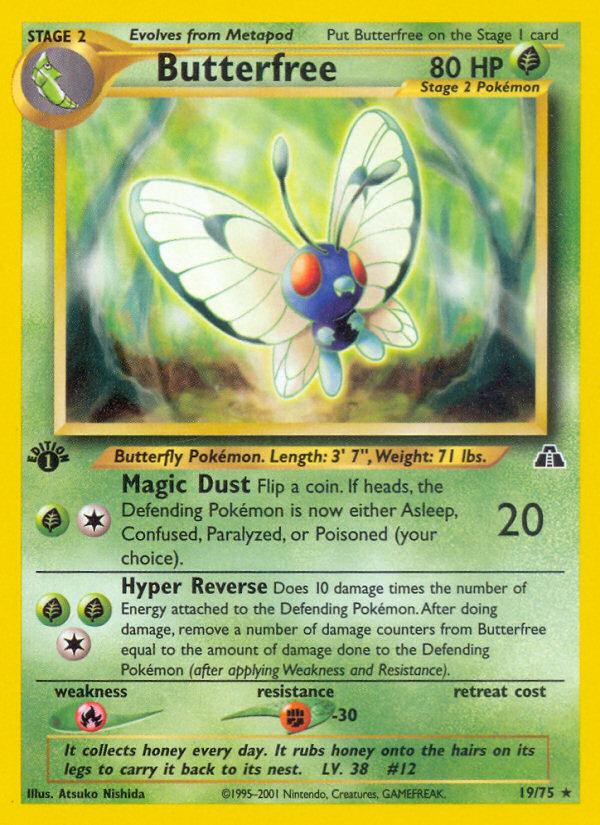 Butterfree (19/75) [Neo Discovery 1st Edition] | North of Exile Games