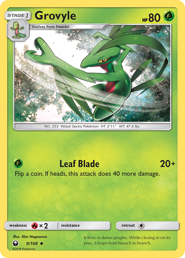 Grovyle (9/168) [Sun & Moon: Celestial Storm] | North of Exile Games