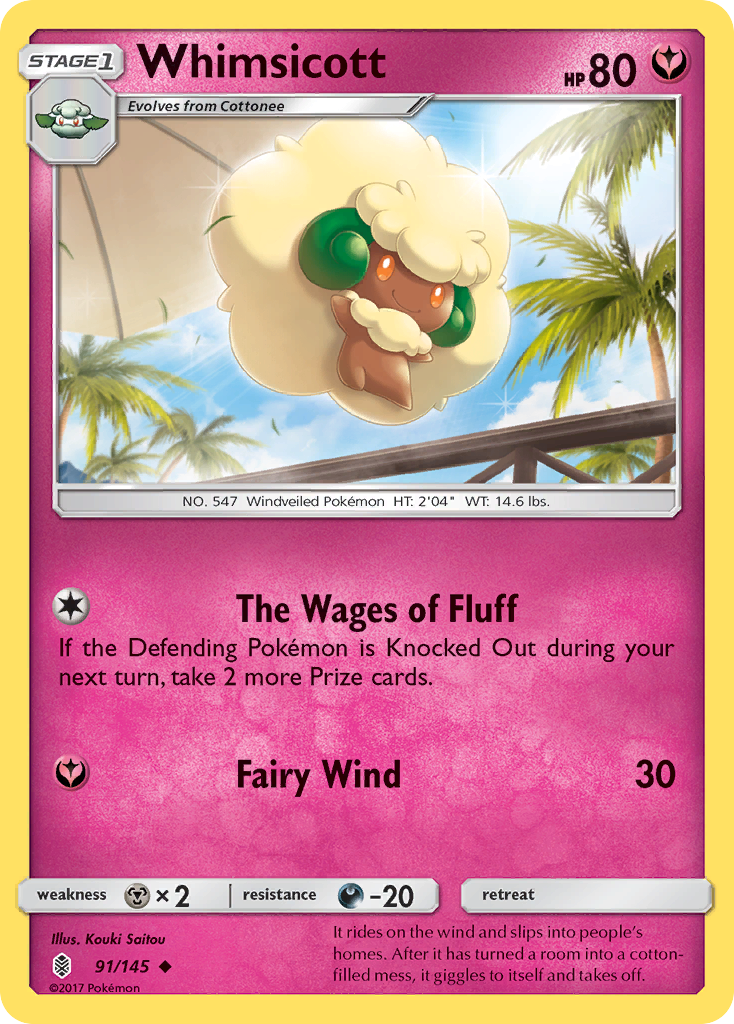 Whimsicott (91/145) [Sun & Moon: Guardians Rising] | North of Exile Games