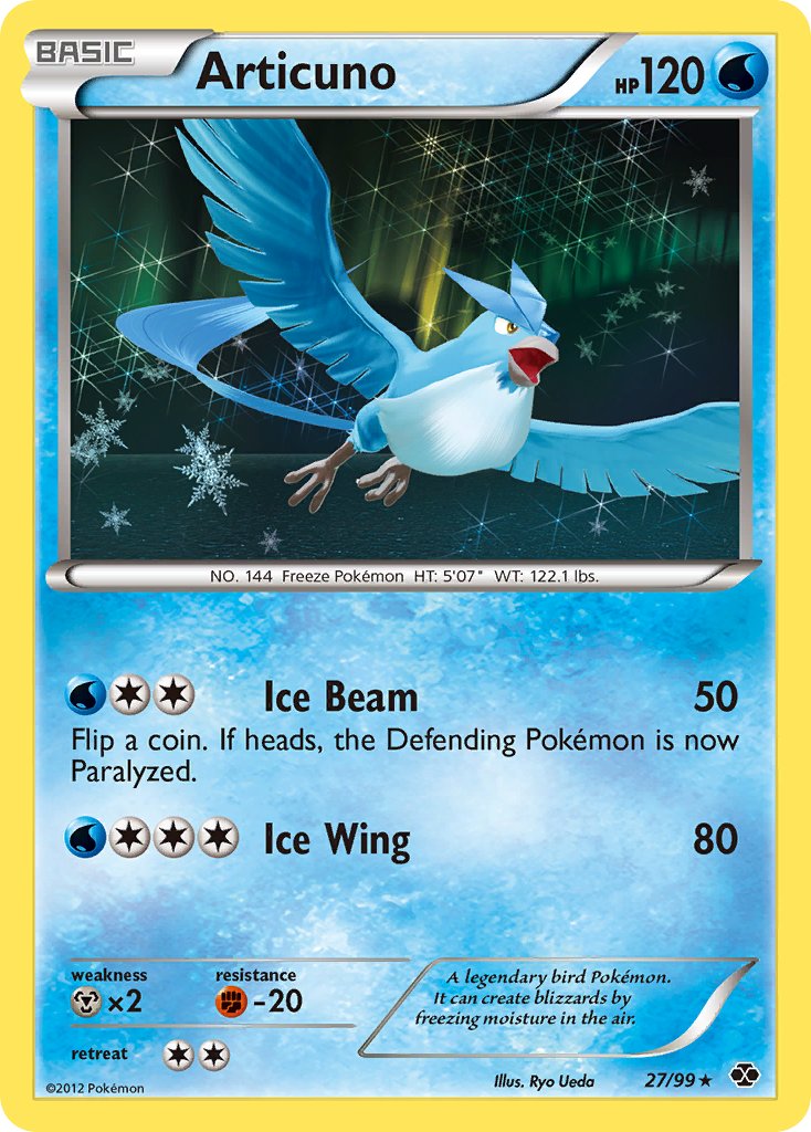 Articuno (27/99) (Blister Exclusive) [Black & White: Next Destinies] | North of Exile Games