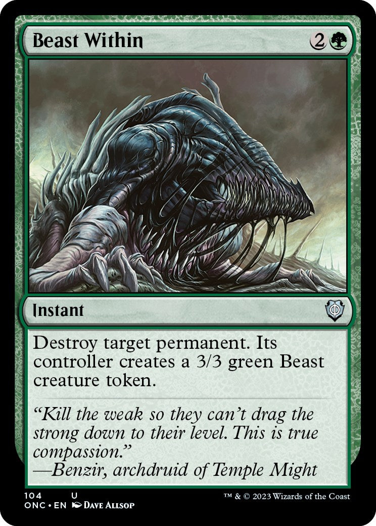 Beast Within [Phyrexia: All Will Be One Commander] | North of Exile Games