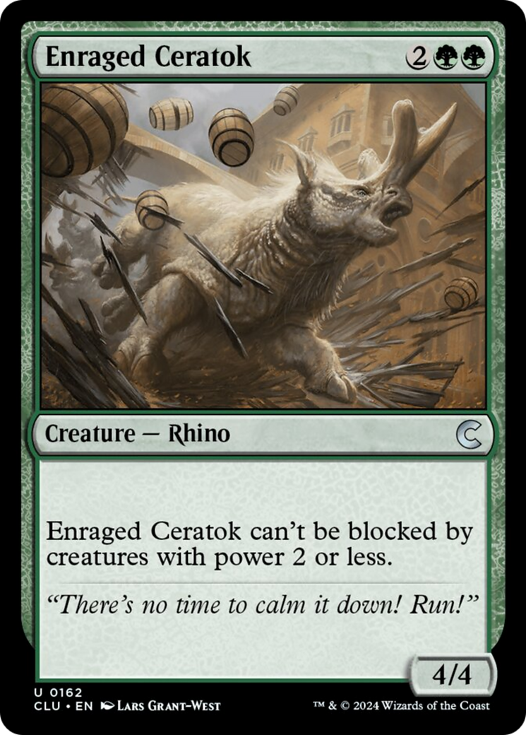 Enraged Ceratok [Ravnica: Clue Edition] | North of Exile Games