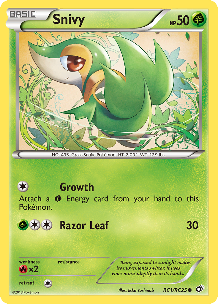 Snivy (RC1/RC25) [Black & White: Legendary Treasures] | North of Exile Games