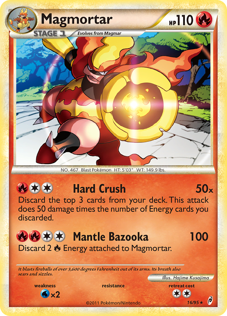 Magmortar (16/95) [HeartGold & SoulSilver: Call of Legends] | North of Exile Games