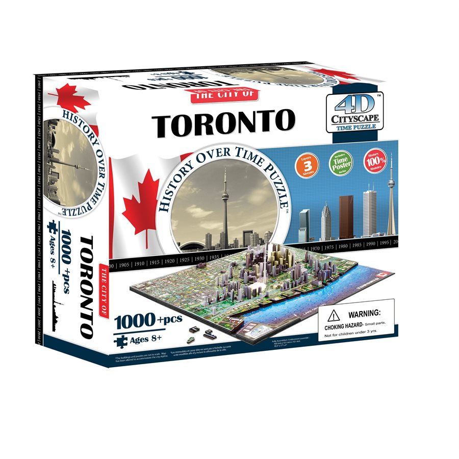 Puzzle: 1000 pcs - Toronto (4D Cityscape) | North of Exile Games