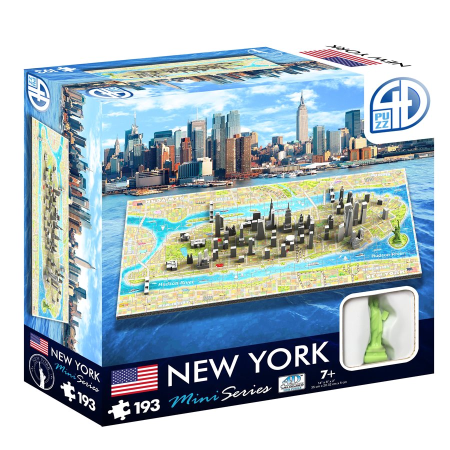 Puzzle: 193 pcs - Mini New York (4D Cityscape) | North of Exile Games